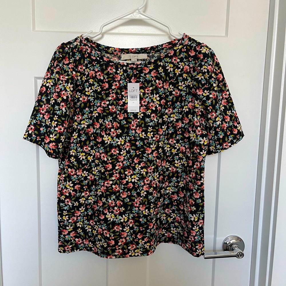 Loft short sleeve blouse tee